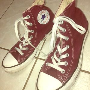maroon high tops